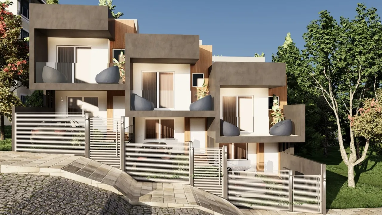 Excelentes sobrados em construção no Vinhedos! Com 03 dormitórios (sendo 01 suíte com saca