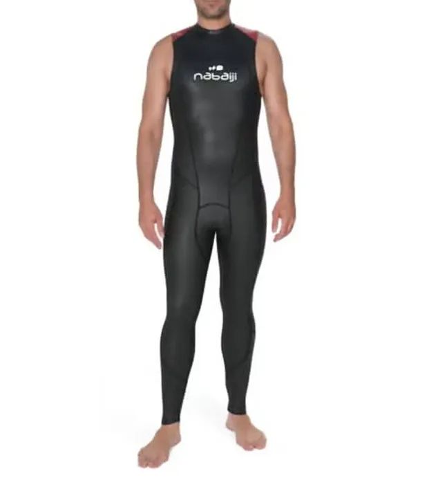 Macacão Long John Sem Mangas  para Natação Nabaiji