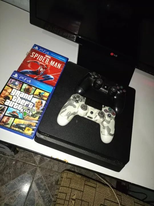 Ps4 slim 500gb Consoles de Video Game Vila Taveiropolis Campo Grande 1356237432 OLX