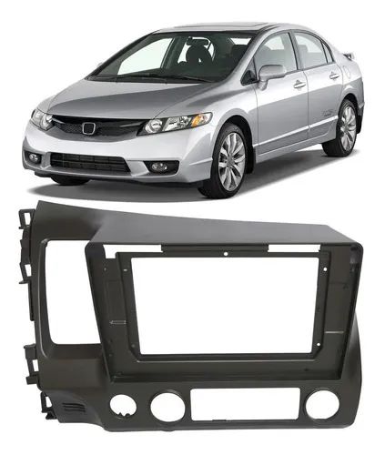 Moldura Painel 2din 10 Polegadas Honda Civic 2006 Até 2011