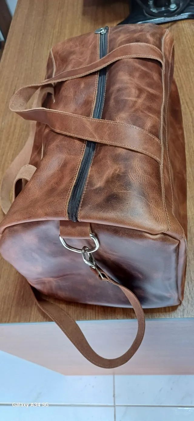 Bolsa + carteira 100 % couro R$1.500  * - Foto 2