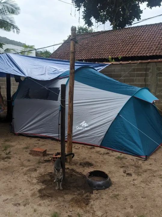 Barraca de Camping Quechua Arpenaz 4.1 - Pouco Usada, em Excelente Estado