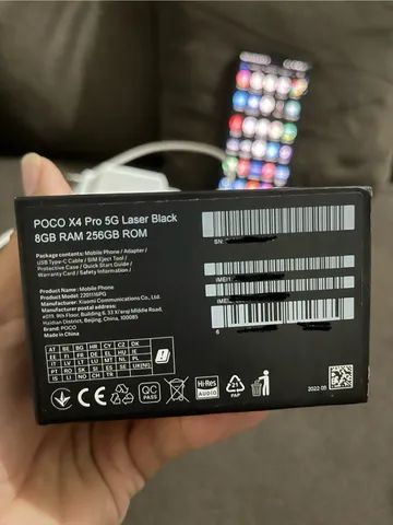 Celular Xiaomi Poco X4 Pro 5g Laser Black 8gb Ram 256gb Rom