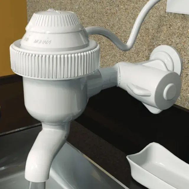 Torneira Eletrônica 4400w Branca Bica Baixa E260 Sintex - Foto 3