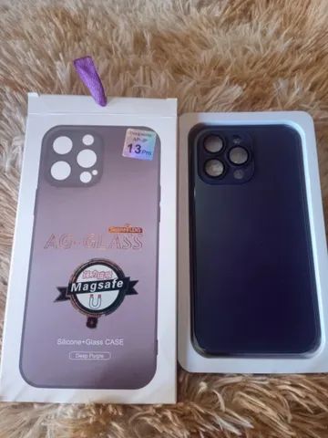 Capa de vidro com magsafe Glass luxo para iPhone 13 pro - Foto 6