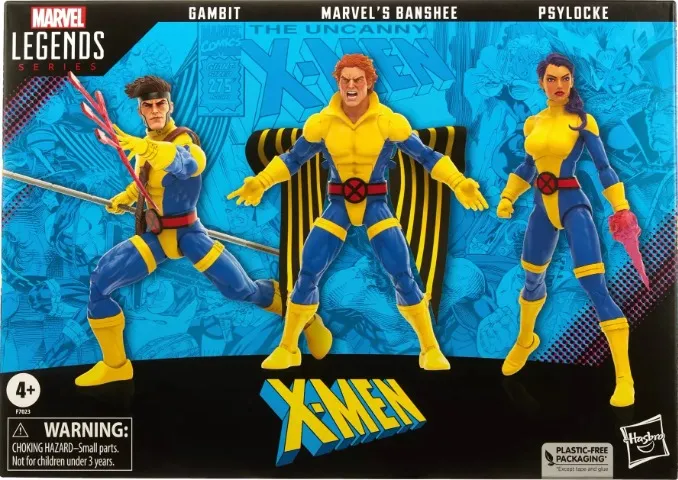 Gambit Banshee Psylocke Marvel Legends - Lacrado
