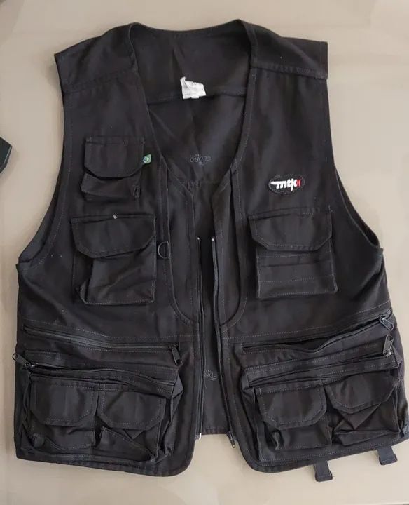 Colete Fotógrafo e/ou cinegrafista MTK Max preto - Tamanho G