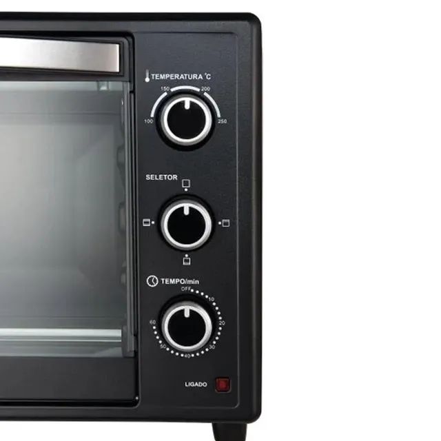 FORNO ELETRICO 66 LITROS PRETO/BRANCO 220V - Foto 4