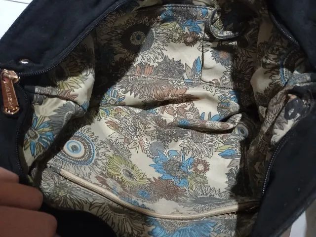 Bolsa grande com gato dourado - Foto 3