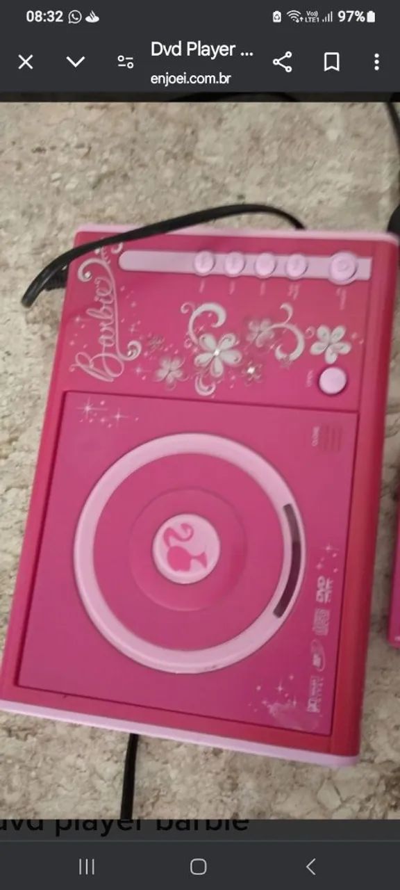 Dvd Tectoy Barbie Mattel. Conservado. Completo 