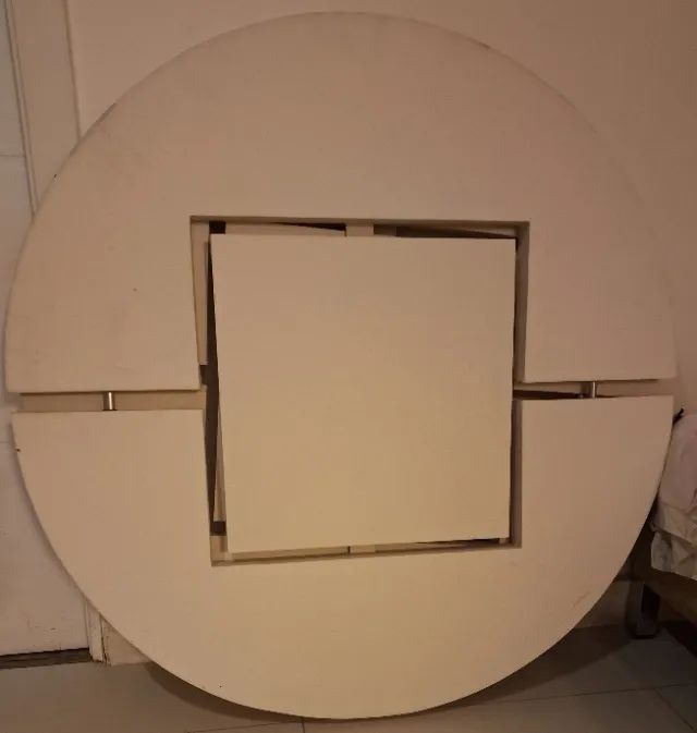 02 (duas) telas para pintura redondas com detalhes em inox - 1,00m de diâmetro 