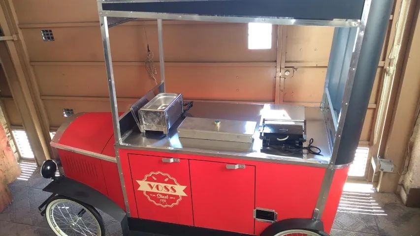 Carrinho de hot dog novo lanches hamburguer, churrasco, pipoca e mais - Foto 3