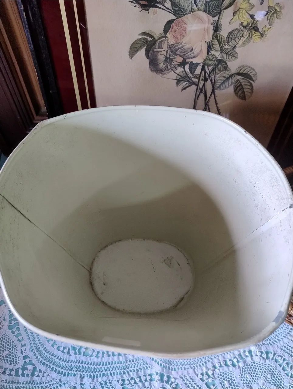 Cesto de latão antigo - Foto 3