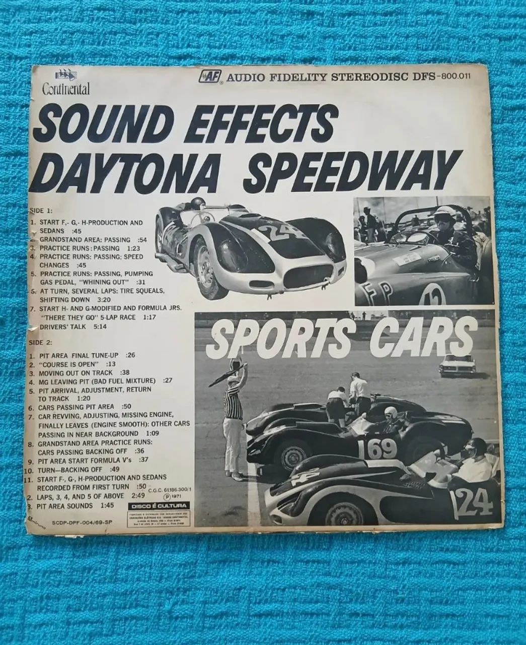 SOUND EFFECTS: DAYTONA SPEEDWAY - SPORTS CARS (1971) - Vinil Original ! Edição brasileira  - Foto 4