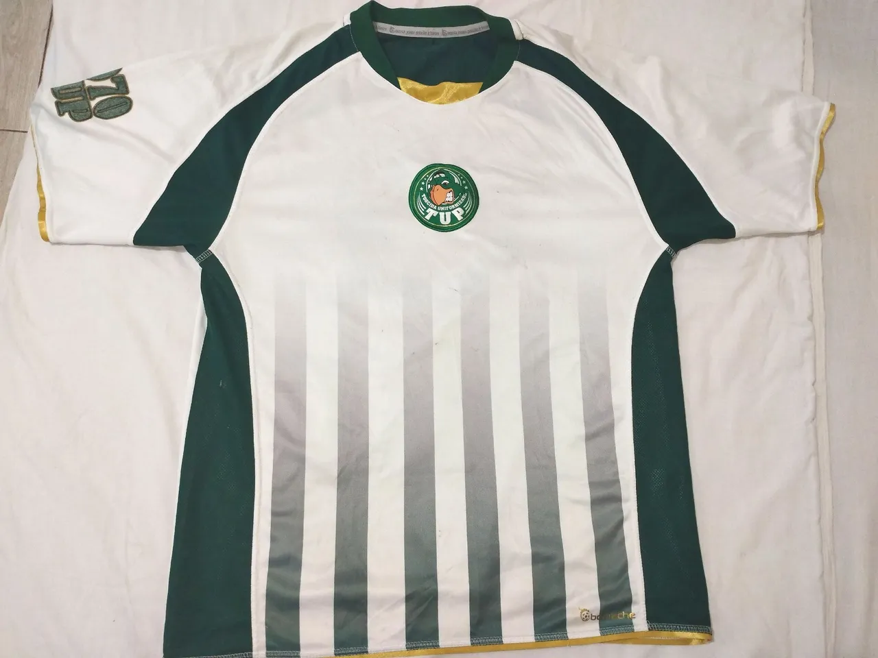 Camisa de Futebol TUP - Verde e Branca