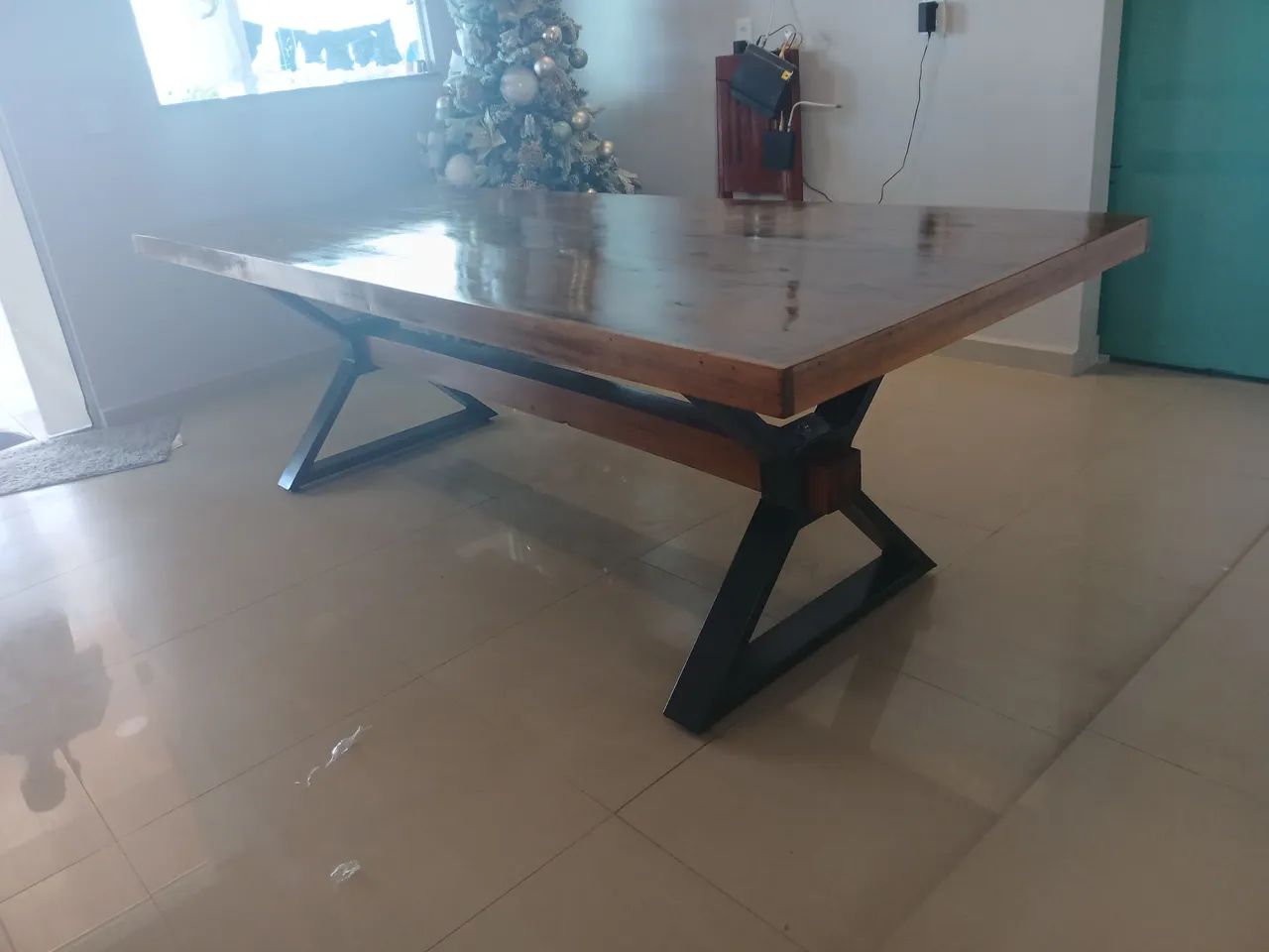 Mesa 2.50mx1.0m,nova,estilo industrial - Foto 3