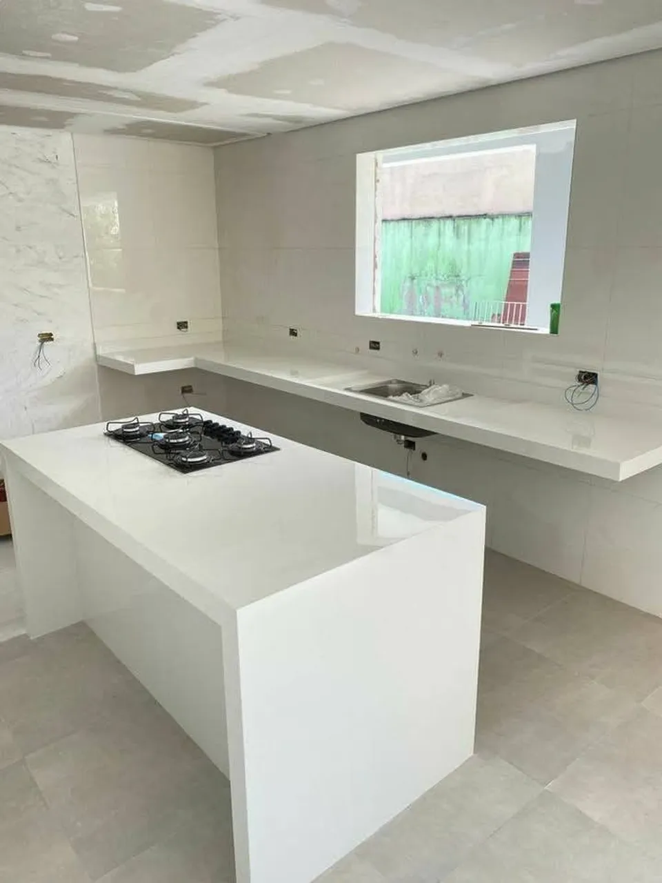 Ilha em Porcelanato para cozinha