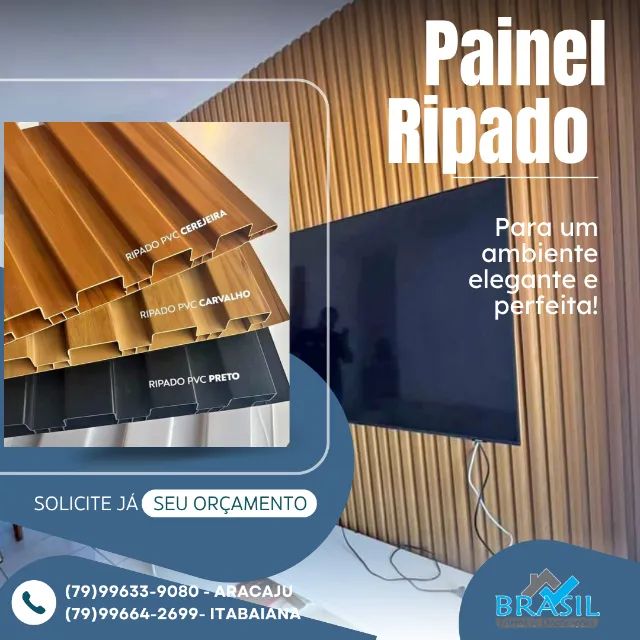 Painel Ripado de Pvc