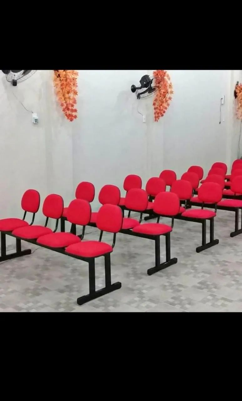 Cadeiras para Recepção/Espera - Vermelhas