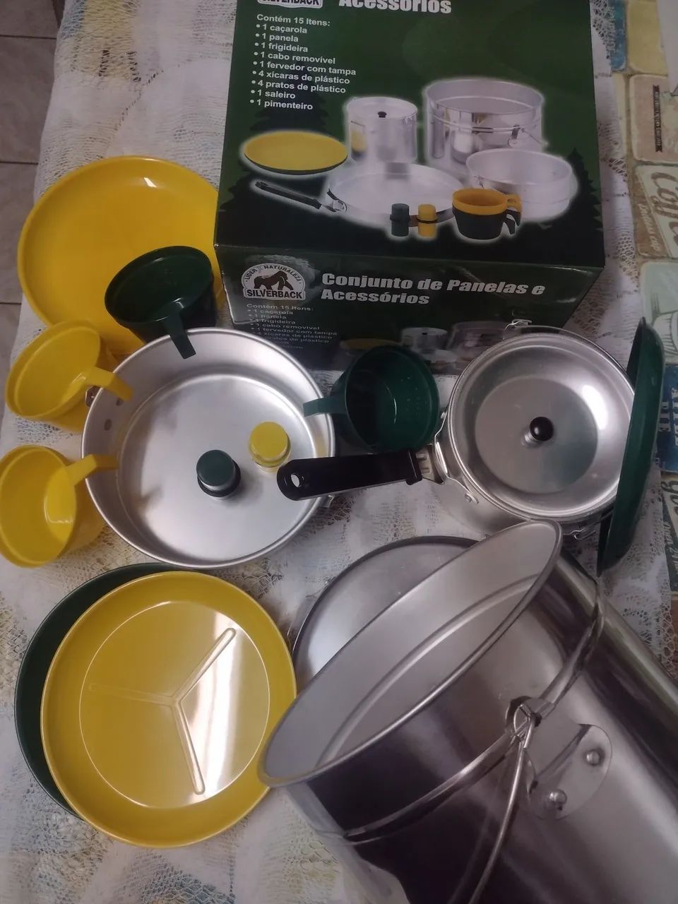 Conjunto de Panelas e Acessórios para Camping - Foto 4