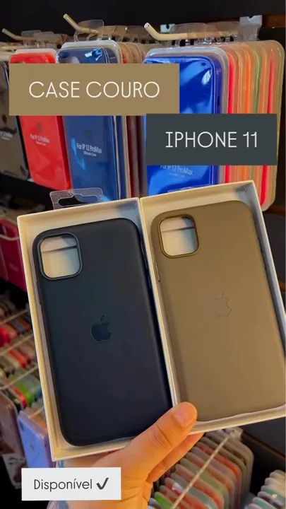 Case de Couro para iPhone 11