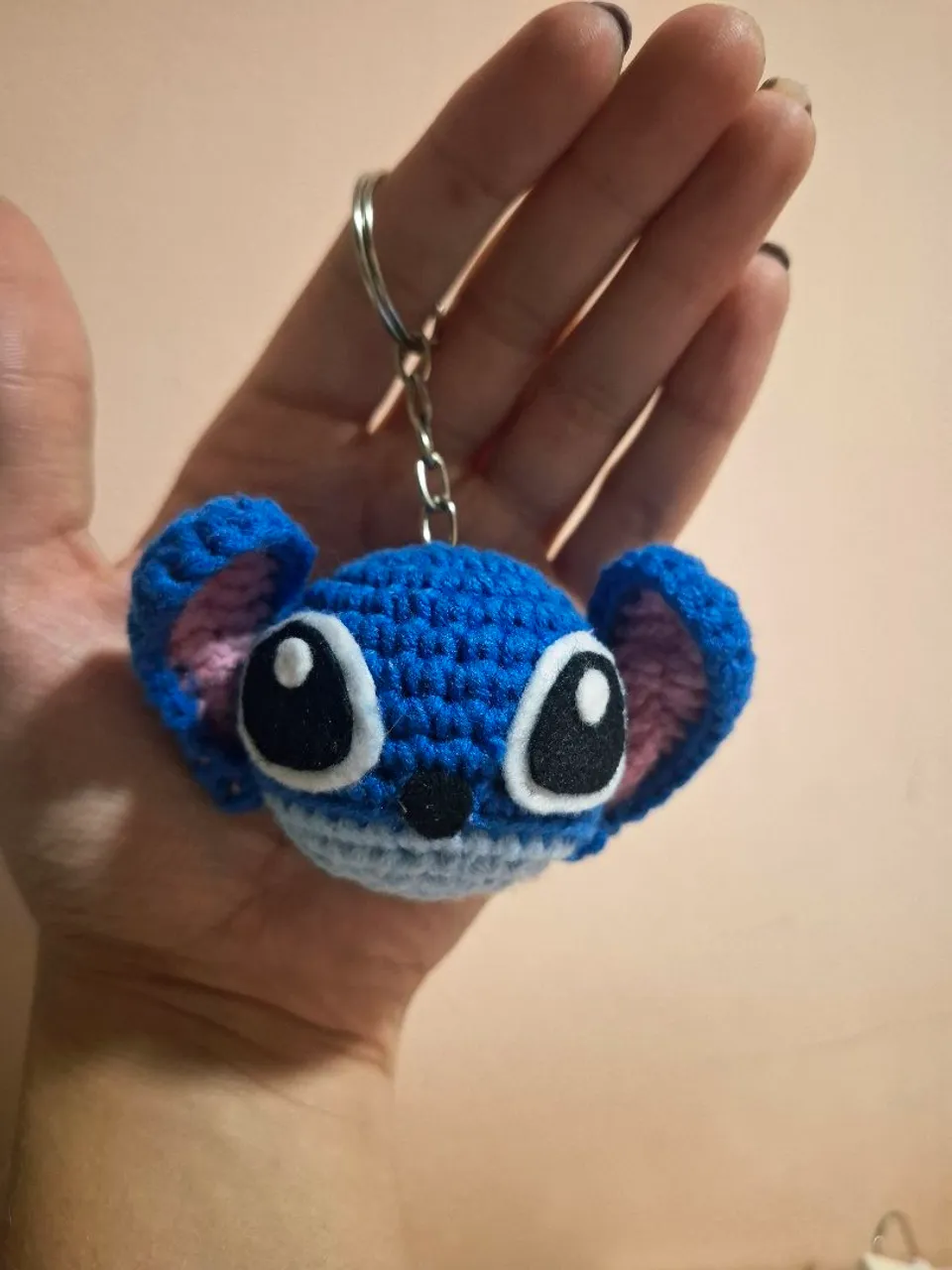 Chaveiro do Stitch de crochet