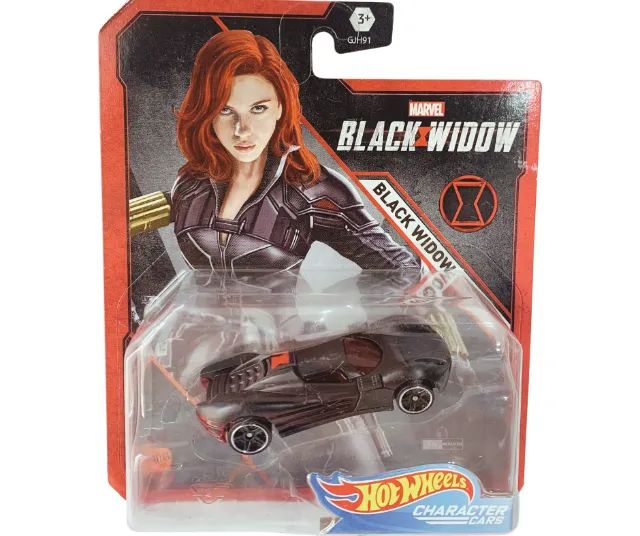 Hot Wheels Characters Cars Marvel - Black Widow