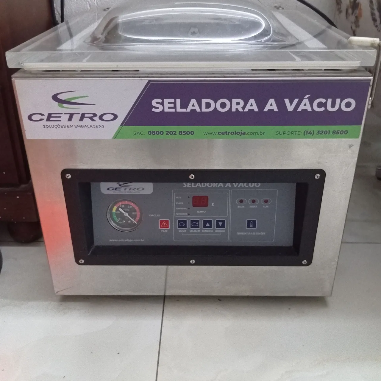 Seladora a Vácuo Cetro - Conserva Alimentos