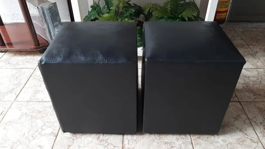 Par de pufs Preto - Foto 2