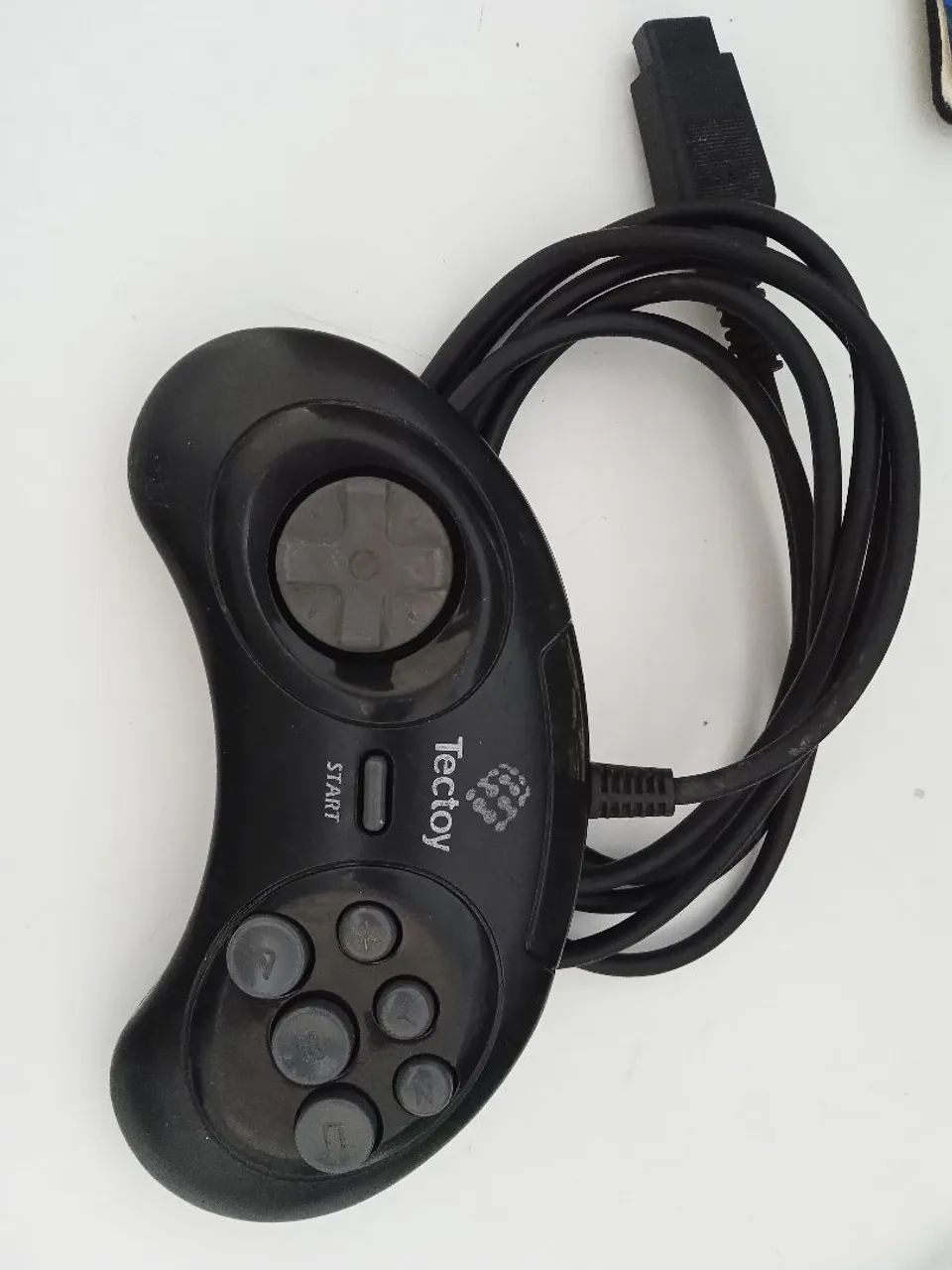 Controle 6 botões original Tectoy para Master System funcionando 
