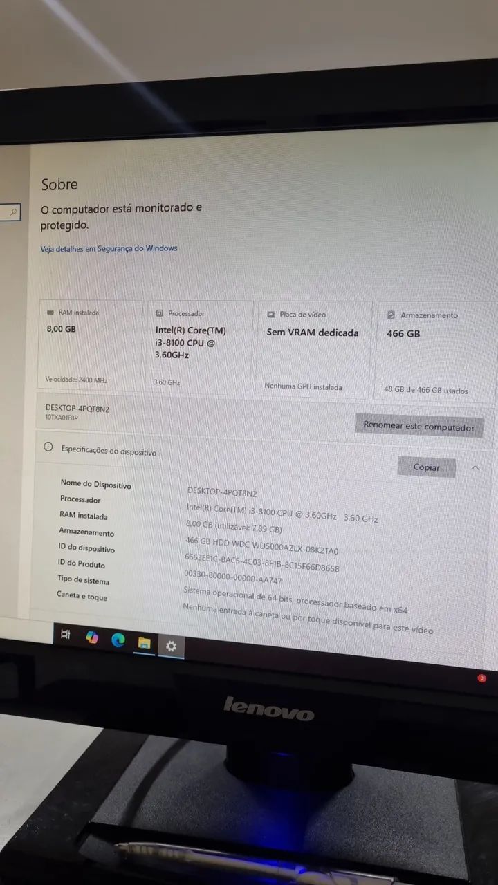 Lenovo Desktop Computer64289463155969124
