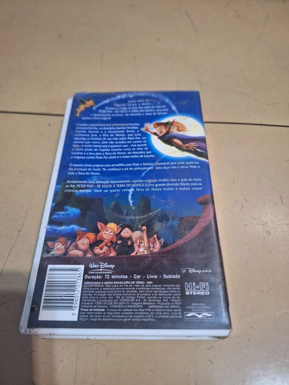 VHS Peter Pan de Volta A Terra do Nunca. - Foto 2