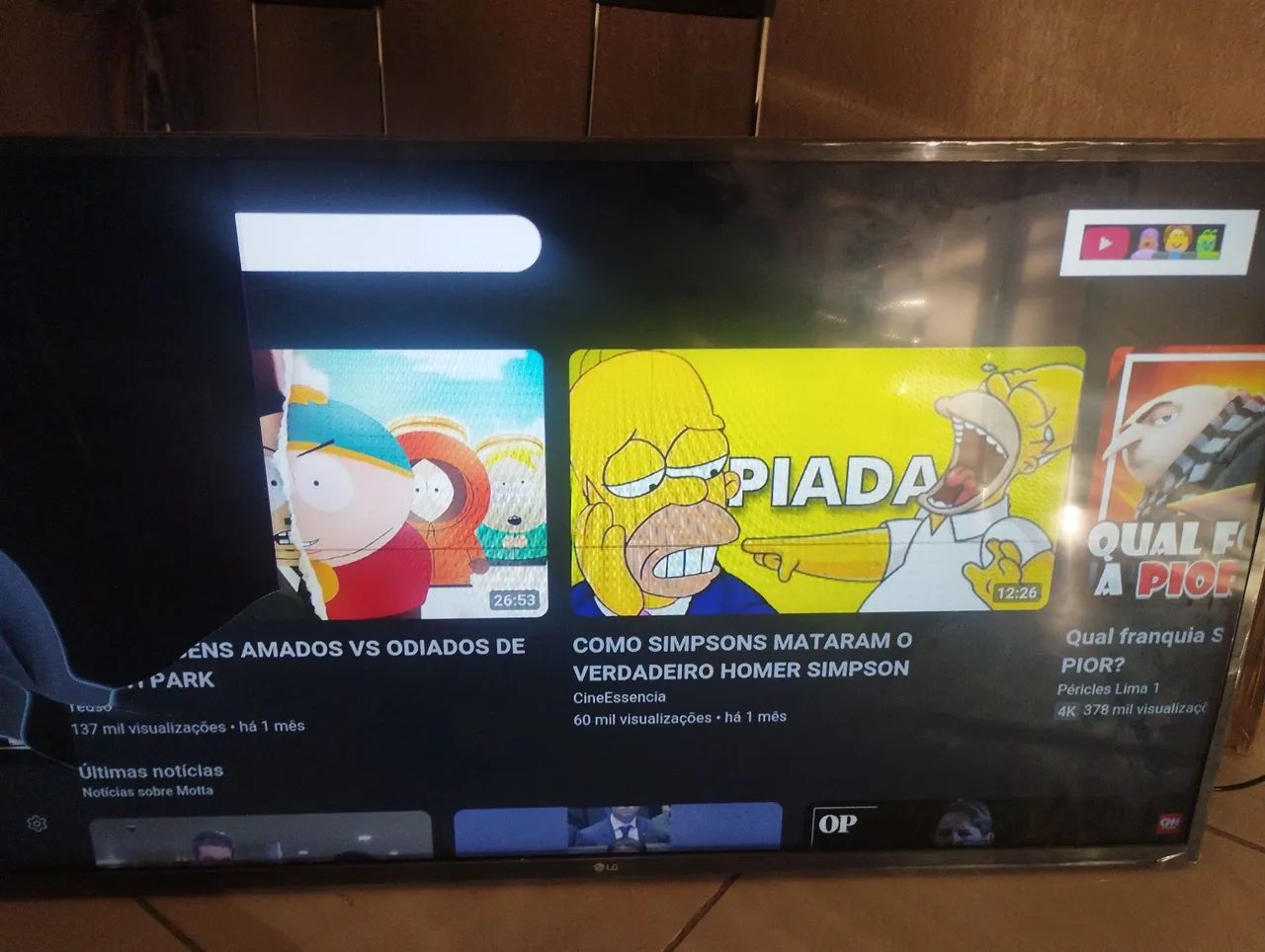 TV LG - Smart TV defeito tela - Foto 3