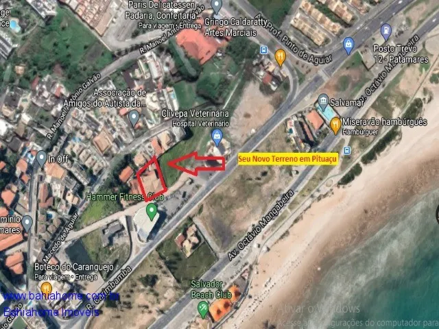 Excelente Terreno para incorporação localizado em Pituaçu - frente a Av. Otavio Mangabeira