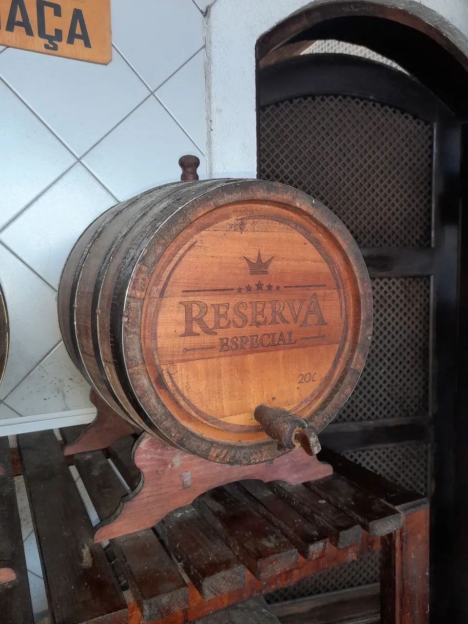 Barril de Madeira para Decoração