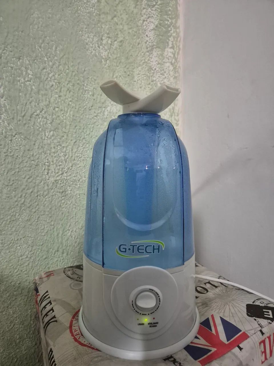 umidificador de ar ultrassônico G-Tech Allergy Free Dual. 