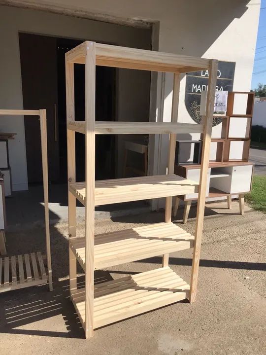 Estante de Madeira - 5 Prateleiras