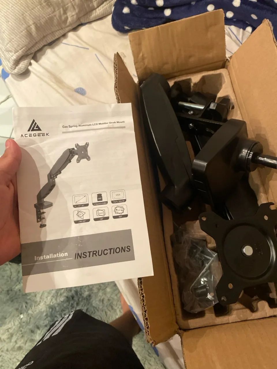 Suporte para Monitor Acegeek Panther01 Preto - Foto 2