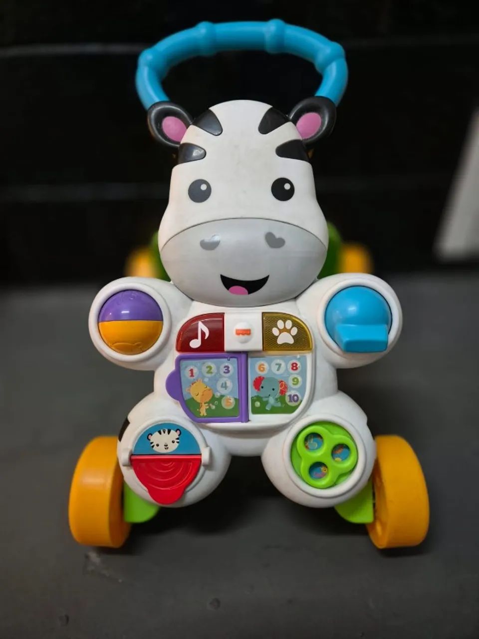 Fisher-Price Brinquedo para Bebês Apoiador Zebra para crianças a partir de 6 meses