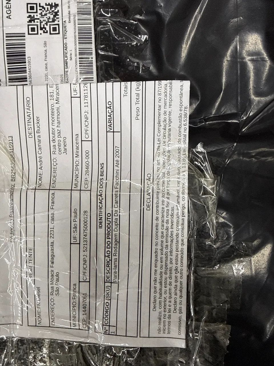 Paralama Carreta Randon Guerra Facchini Librelato .