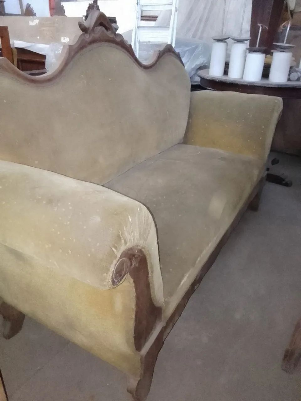 Antigo sofá alemão anos 50