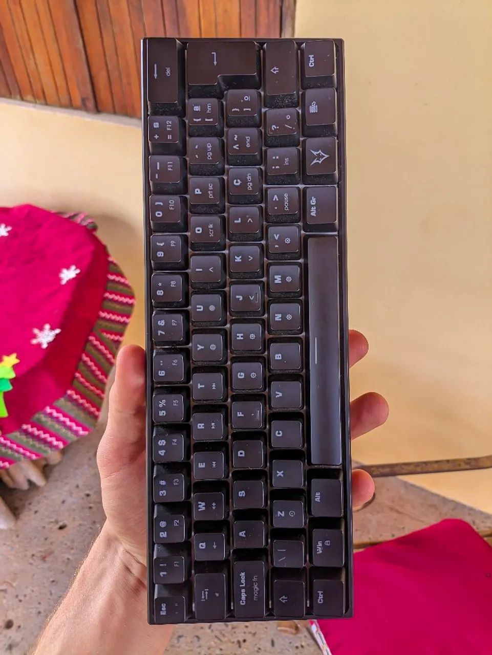 Teclado gamer husky blizzard ABNT2 preto tamanho 60% - Foto 2