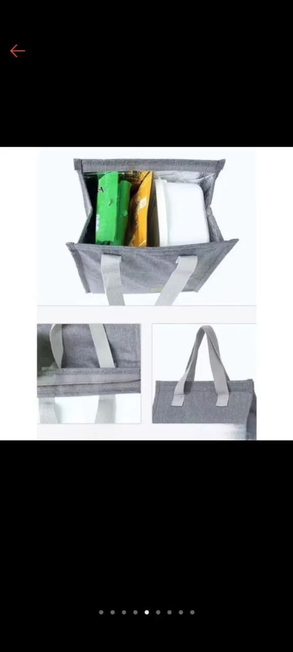 Saco Bolsa térmica  fechamento com velcro  - Foto 4