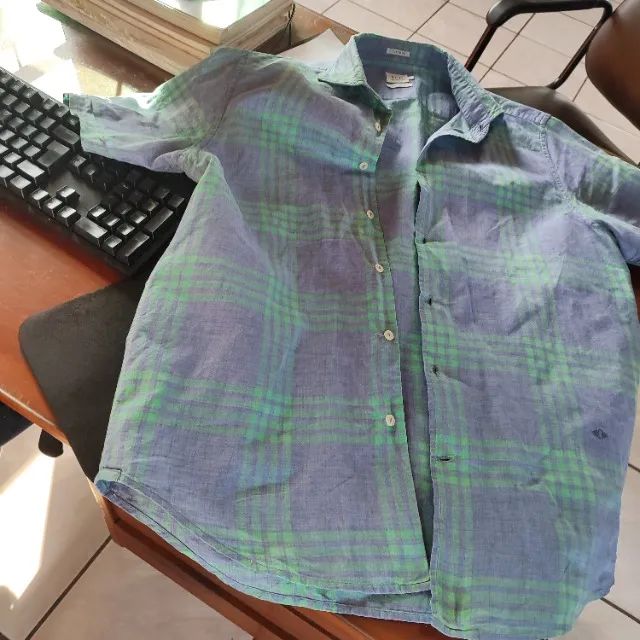 camisa 3 richards puro linho - Foto 2