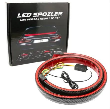 Fita Led Spoiler Automotiva 120cm Luz Traseira Freio Seta Lanterna - Foto 2