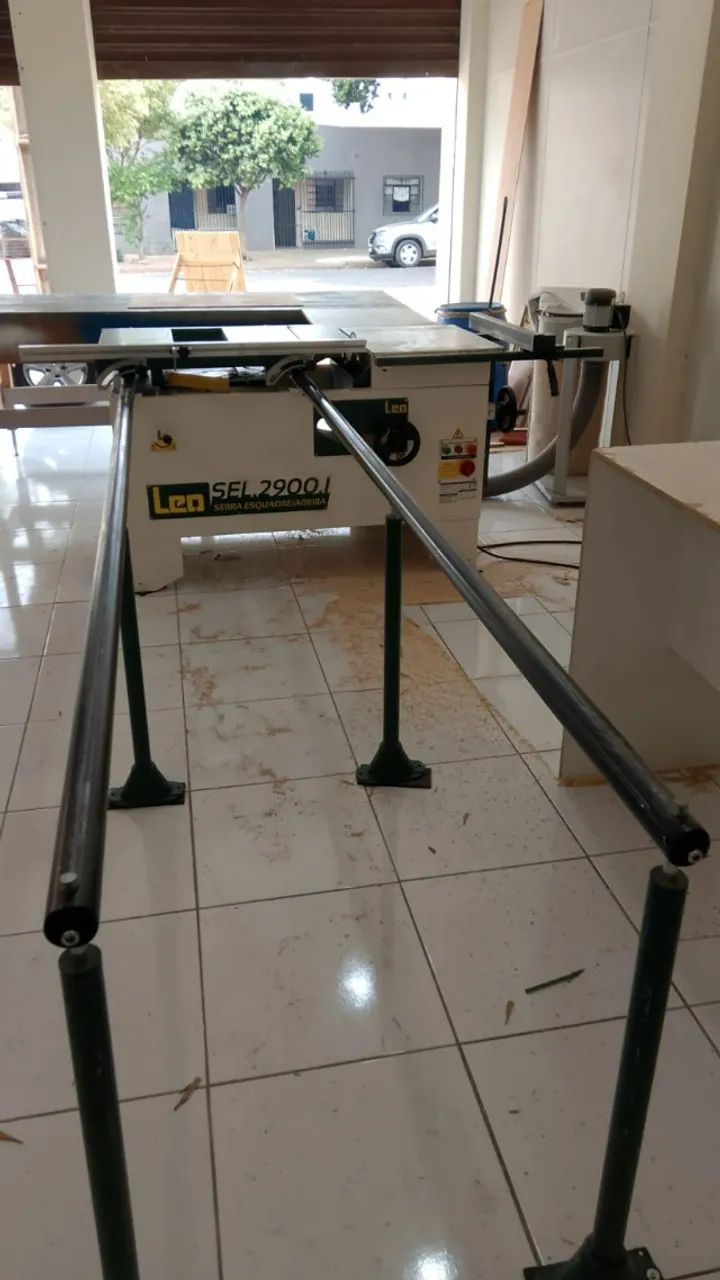 Faça sua proposta - 11Esquadrejadeira LEO SEL2900i mais Coletor pó 1CV, vendo/troco - Foto 3