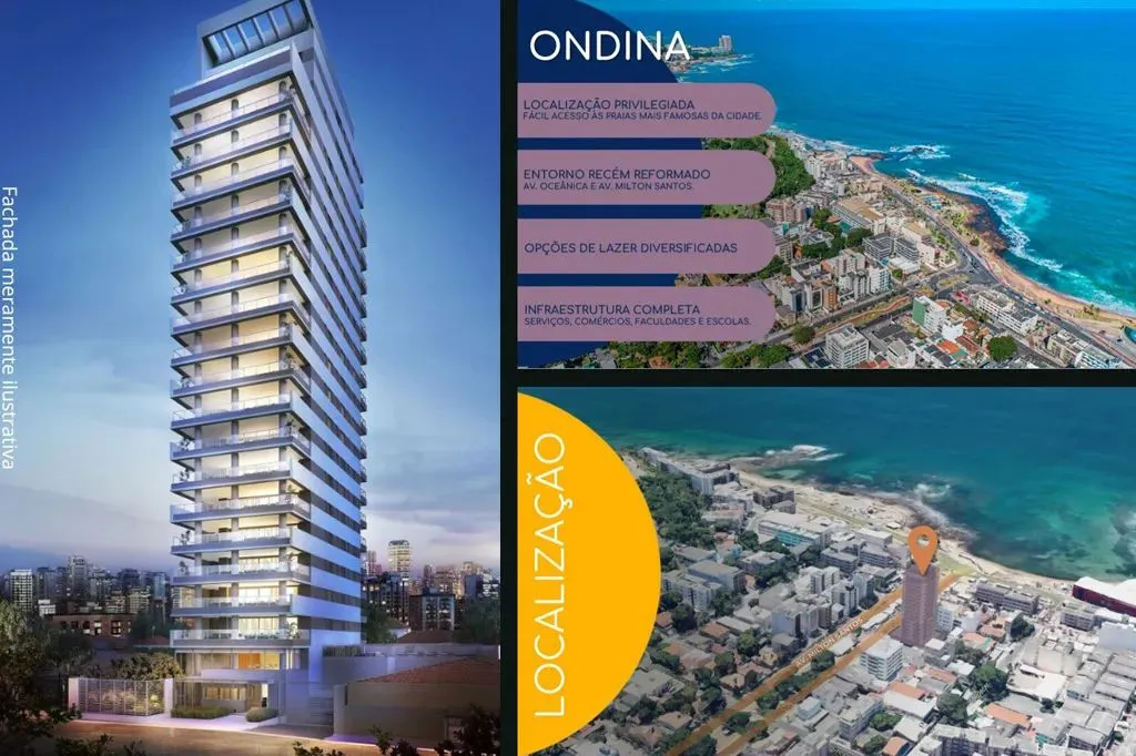 APARTAMENTOS COM 01 OU 02 SUÍTES NO MELHOR DE ONDINA