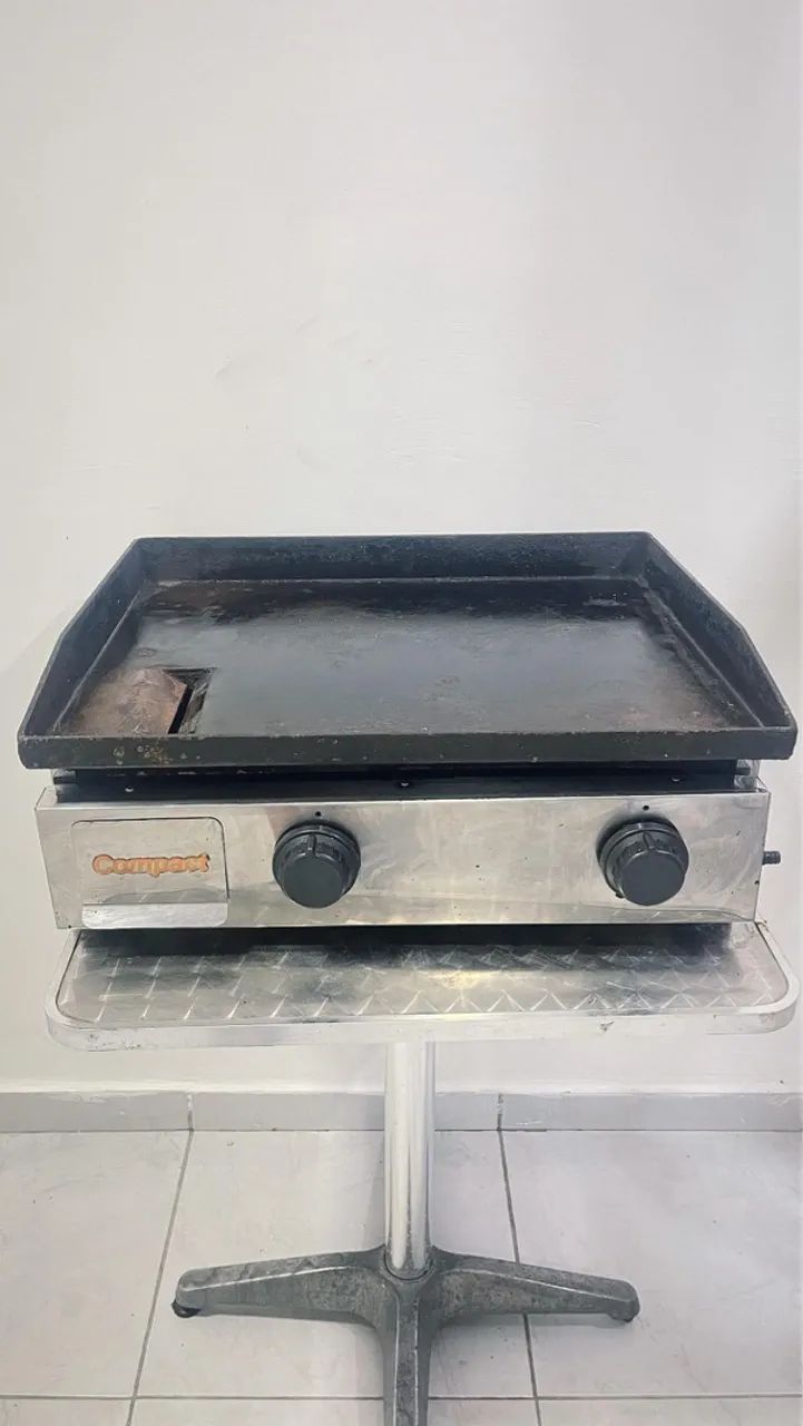 Chapa profissional a gás 