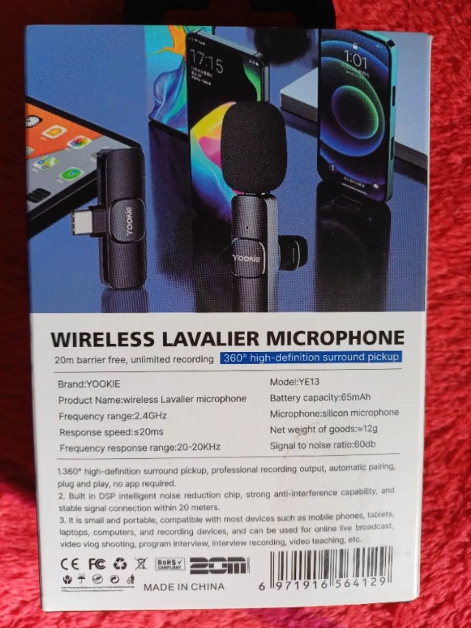 Microfone de lapela - Foto 2