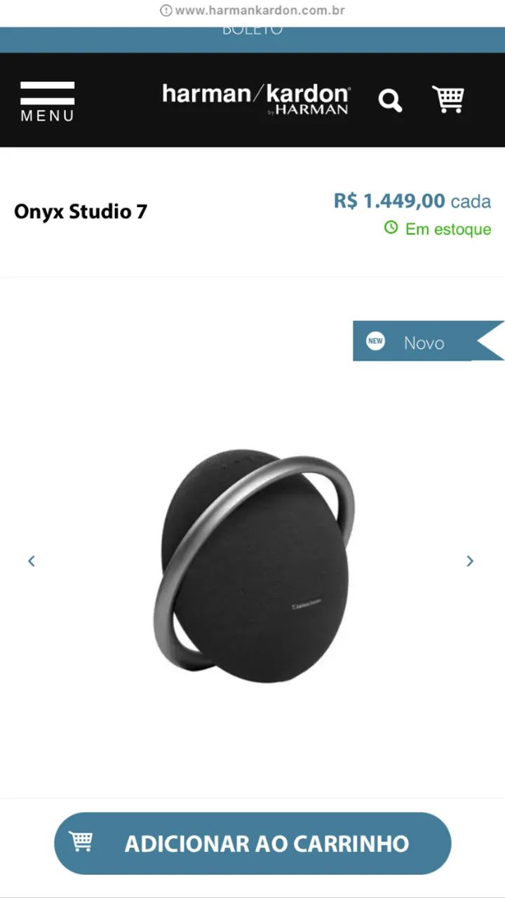 Caixa de som Harman Kardon Onyx Studio 7